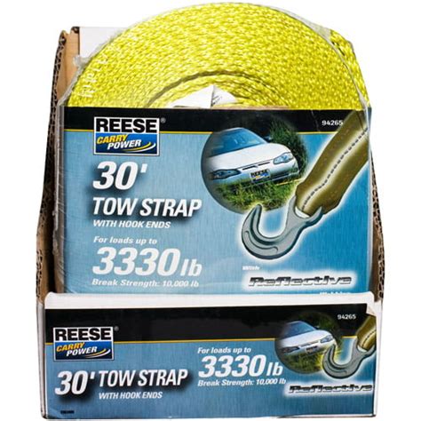 reese carry power tow strap with hook
